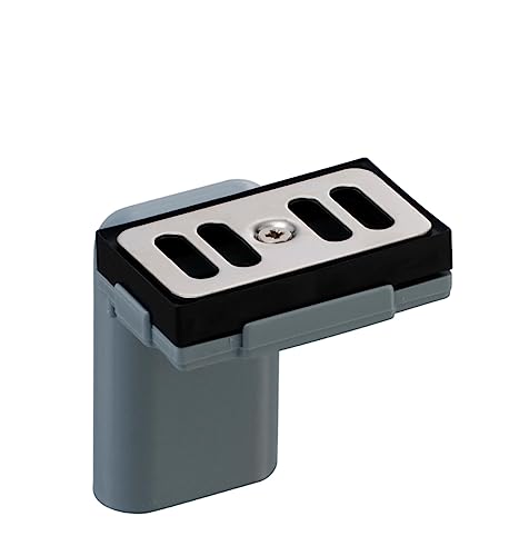 TG-Kunststoffe Überlauf 90 Grad mit Blende 58x33 mm waagerechter Anschluss/Überlaufverbindung von TG Kunststoffverarbeitung