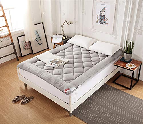 TGBY Quilted Einfarbig Matratze Boden Japanischer Anti-rutsch Tatami-Matte Verdicken Faltbare Futon Matte Warm halten Atmungsaktiv Für Schlafzimmer Wohnzimmer etcC-120x200cm(47x79inch) von TGBY