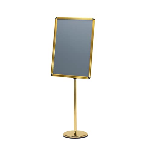 Acryl-Zeichen, A2 Einstellbare Höhe Acryl Poster Stand Boden Zeichen Halter for 17x23,5 zoll Multicolor(Gold) von TGDGFKIAS