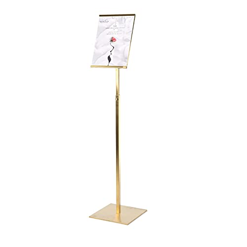 Acryl-Zeichen, A4-Bodenschildhalterständer mit Acrylplatte, mehrfarbig(Gold) von TGDGFKIAS