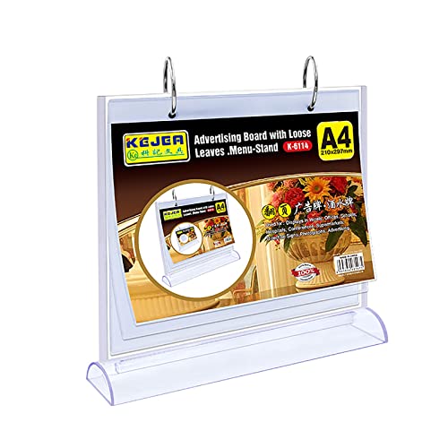 Acryl-Zeichen, Acryl Schildhalter Display-Ständer doppelseitig Tischplatte T-Form for A4 A5 A6(A6) von TGDGFKIAS