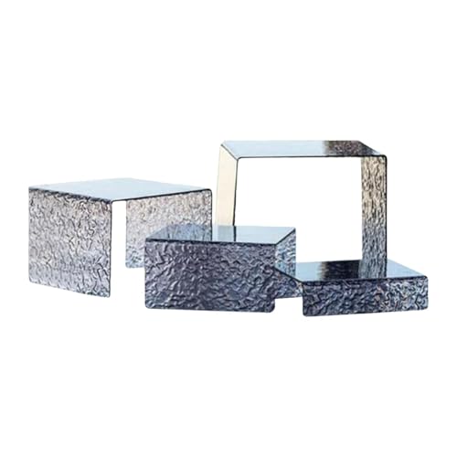 Acryl zeigt, Acryl-Displayständer Riser 4er-Pack Grau Mehrere Größen Acryl zeigt, Acryl-Displayständer Riser 4er-Pack Grau Mehrere Größen von TGDGFKIAS