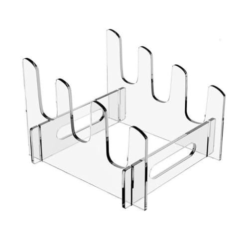 Acryl zeigt, Tellerhalter-Organizer aus Acryl, mehrfarbig, 3 Ebenen Acryl zeigt, Tellerhalter-Organizer aus Acryl, mehrfarbig, 3 Ebenen von TGDGFKIAS