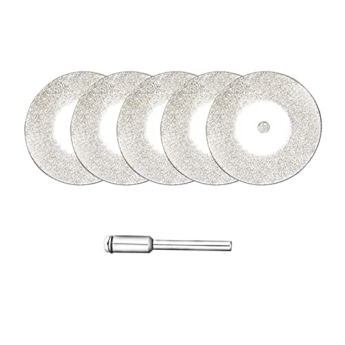 Diamantenfliesen, 5er-Pack Mini-Schleif-Diamant-Trennscheiben 16–50 mm mit Dorn(30mm) von TGDGFKIAS