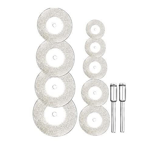 Diamantenfliesen, Diamant-Trennscheiben-Set mit Dorn, 5er- oder 10er-Pack, 16–50 mm, for Dremel-Rotationswerkzeuge(6pcs Set,18mm) von TGDGFKIAS