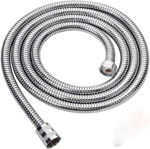 Dusche Schlauch, Kurzschlauch 2er-Pack 1,5M & 2M Schwarz(Sier,Length: 1.5 Meter) von TGDGFKIAS