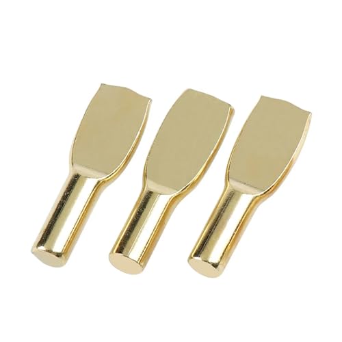 Halterungsschlag, 10 stücke Laminat Halterung Durchmesser 6mm Halterung Feste Halterung Bronze Regal Pin Wand Halter Pin Hardware(Golden) von TGDGFKIAS