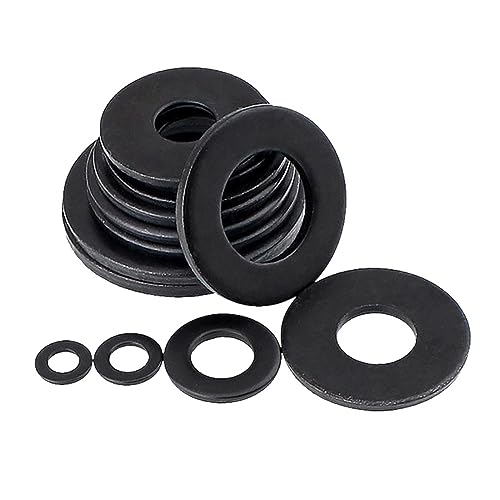 Metallische Stücke, Flache Unterlegscheiben Kohlenstoffstahl Klasse 8.8 Schwarz M6-M36 Packung mit 210(M36X66X5mm 1pcs) von TGDGFKIAS