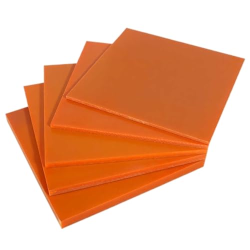 Phänolharz-Platten, Dicke 1 mm, mehrere Bakelit-Phenolharz-Flachplatten, 5 Stück for DIY-Projekte(250mm*250mm) von TGDGFKIAS