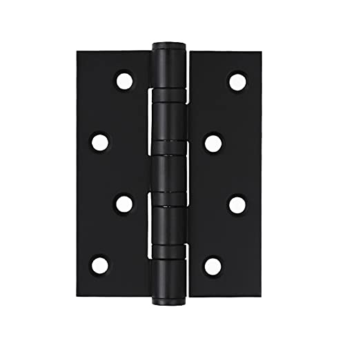Scharniere für Türen, 1 Pcs Edelstahl Tür Scharnier 4x3x3 Multicolor for Holz Türen(Matte Black) von TGDGFKIAS