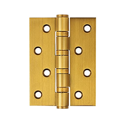 Scharniere für Türen, 1 Pcs Edelstahl Tür Scharnier 4x3x3 Multicolor for Holz Türen(Yellow Bronze) von TGDGFKIAS