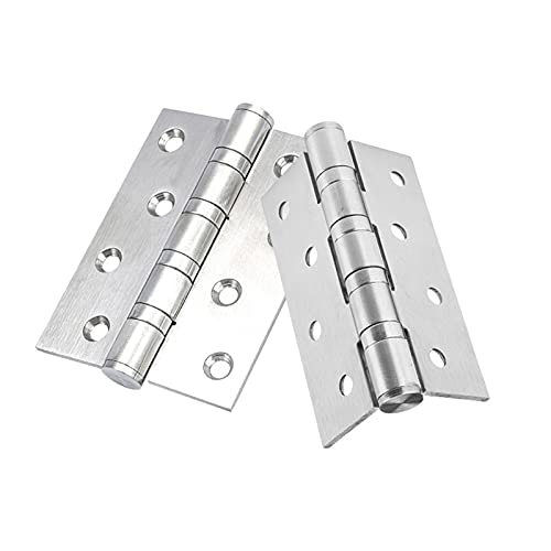 Scharniere für Türen, 2 Stück Türscharniere aus Edelstahl, silberfarben, 4–5 Zoll, 3 mm(5 Inch Door Hinge) von TGDGFKIAS