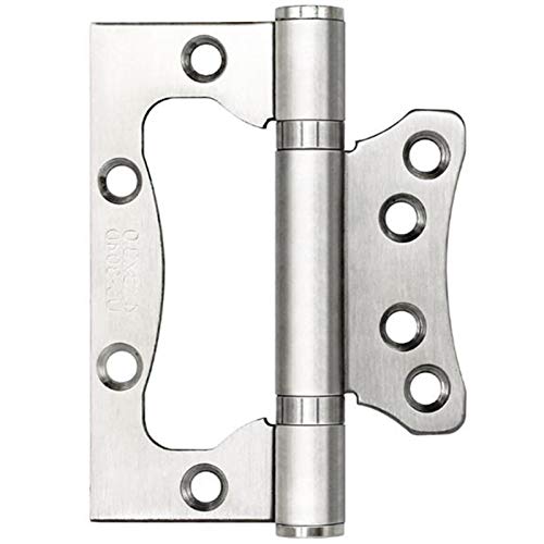 Scharniere für Türen, 2er-Pack Federtürscharnier 4 Zoll und 5 Zoll 201 Edelstahl Silber(4inch X3mm) von TGDGFKIAS