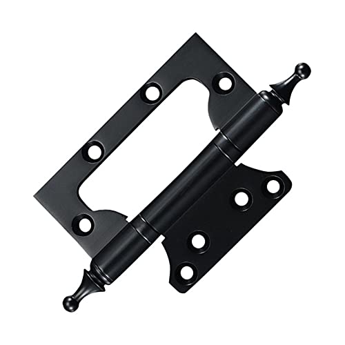 Scharniere für Türen, 4 Zoll Messing Türscharnier Stumm Design Mehrfarbig(Black) von TGDGFKIAS