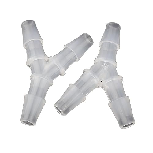 Schlauch-Kopfzubehör, 5 Stück Y-Typ T-Verbinder, mehrere Größen, transparenter PP-Kunststoff(4.5-7-4.5mm Pagoda) von TGDGFKIAS
