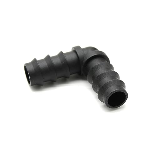 Schlauch-Kopfzubehör, Packung mit 10 geraden Ellenbogen T PE Micro Spray Bewässerung Rohr Armaturen mehrere Größen(Elbow,16mm) von TGDGFKIAS