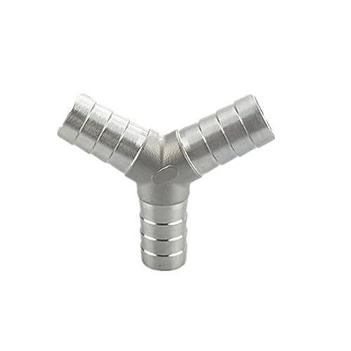 Schlauch-Kopfzubehör, Schlauch Barb T-Stück Y Typ 3 Weg 304 Edelstahl Rohr Fitting Stecker Mehrere Größen(Y,19MM) von TGDGFKIAS