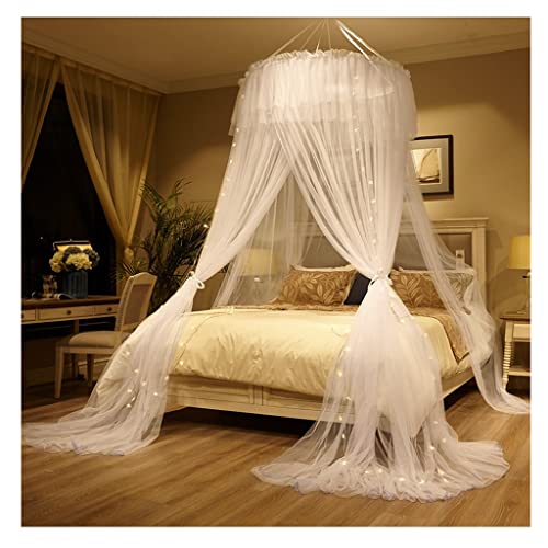 TGDGFKIAS Betten mit Moskitonetzen, Betthimmel mit Edelstahlhalterung Polyester 120x280 cm(A1) von TGDGFKIAS