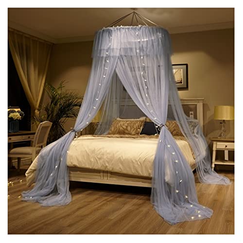 TGDGFKIAS Betten mit Moskitonetzen, Betthimmel mit Edelstahlhalterung Polyester 120x280 cm(A2) von TGDGFKIAS