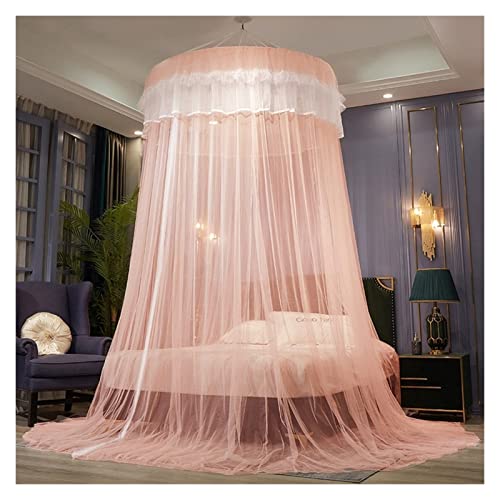 TGDGFKIAS Betten mit Moskitonetzen, Decken-Moskitonetz, Baldachin for Betten, Hängematten, Kinderbetten, Mehrfarbig, mehrere Größen(Jade,1.8 * 2.2m Bed) von TGDGFKIAS