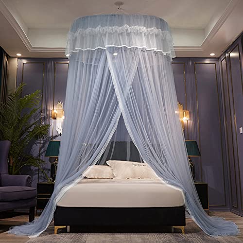 TGDGFKIAS Betten mit Moskitonetzen, Kuppel Moskitonetz Bett Zelt for Einzel Doppelbett mit hängenden Haken Reisetasche Multicolor(Grijs) von TGDGFKIAS