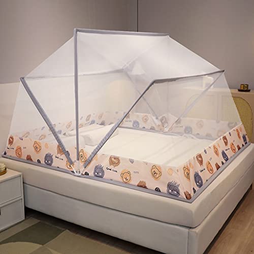 TGDGFKIAS Betten mit Moskitonetzen, Moskitonetz Baldachin for Bett Camping Reisen Home Multicolor Mehrere Größen(A,135x190x95cm) von TGDGFKIAS