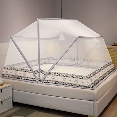 TGDGFKIAS Betten mit Moskitonetzen, Moskitonetz Baldachin for Bett Camping Reisen Home Multicolor Mehrere Größen(B,160x190x95cm) von TGDGFKIAS