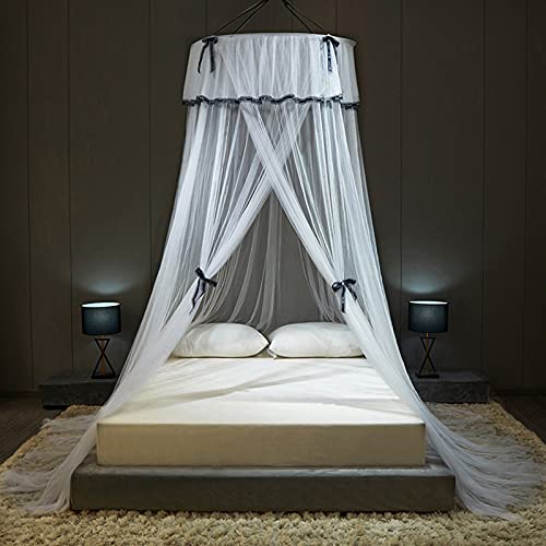 TGDGFKIAS Betten mit Moskitonetzen, Moskitonetz-Betthimmel-Netzzelt for Doppel- und Einzelbett, Mehrfarbig, mehrere Größen(White,1.8M) von TGDGFKIAS
