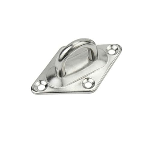 TGDGFKIAS Edelstahl an der Decke, 1 Stück 304 Edelstahl Pad Eye Plate Staple U-förmige Hakenschlaufenschrauben Mehrere Typen M5 M6 M8 M10 M12(Type a,M8) von TGDGFKIAS