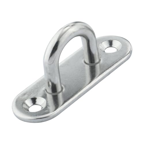 TGDGFKIAS Edelstahl an der Decke, 304 Edelstahl U-Förmigen Auge Platte Aufhänger Silber 5mm 6mm Decke Wand Montieren(6mm) von TGDGFKIAS