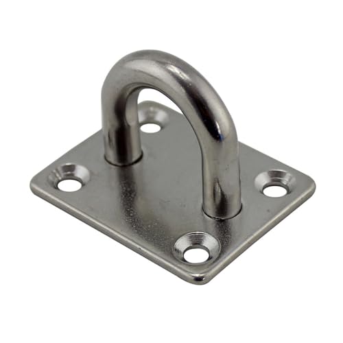 TGDGFKIAS Edelstahl an der Decke, 316 Edelstahl Square Pad Eye Plate Haken for Marine und Industrielle Nutzung Silber 5mm TGDGFKIAS Edelstahl an der Decke, 316 Edelstahl Square Pad Eye Plate Haken for Marine und Industrielle Nutzung Silber 5mm von TGDGFKIAS