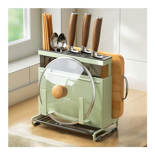TGDGFKIAS Geschirr, Küchenwerkzeug Utensilienhalter Spülbecken Caddy Organizer Essstäbchenständer mit Ablauffach Multicolor(Green) von TGDGFKIAS