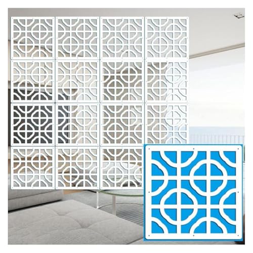 TGDGFKIAS Hängender Raumteiler, Hängende Raumteilerplatten aus Holz und Kunststoff, Natur, mehrere Größen, Packung mit 12–100 Platten(29x29cm,85Pcs) von TGDGFKIAS