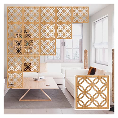 TGDGFKIAS Hängender Raumteiler, Raumteiler-Paneele for Aufhängen aus Holz und Kunststoff in Natur und Schwarz, mehrere Packungsgrößen(Natural,40pcs) von TGDGFKIAS