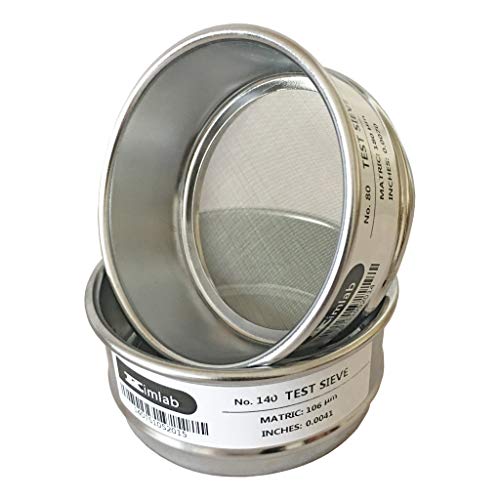 TGDGFKIAS Labor-Screening, Prüfsieb Nr. 35, 500 μm, Edelstahldrahtgewebe, verchromter Rahmen, doppellagig, Stanzform, 10–40 cm(30cm) von TGDGFKIAS