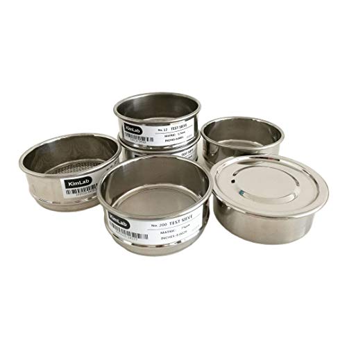 TGDGFKIAS Labor-Screening, Prüfsieb SS304 Rahmen und Drahtgewebe Nr. 120 Maschenweite 125 μm Mehrere Größen(10cm) von TGDGFKIAS