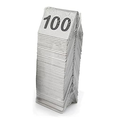 TGDGFKIAS Restaurant Nummer, Tischnummern aus Edelstahl, 5 x 5 x 4,5 cm, Packung mit mehreren Mengen(75 to 100) von TGDGFKIAS