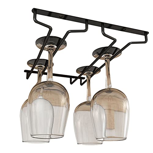 TGDGFKIAS Wandgetränke aufgehängt, Weinglas-Trockenständer unter dem Schrank, 2/3/4-reihig(2Row) von TGDGFKIAS