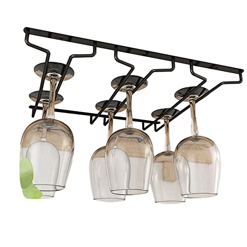 TGDGFKIAS Wandgetränke aufgehängt, Weinglas-Trockenständer unter dem Schrank, 2/3/4-reihig(3Row) von TGDGFKIAS