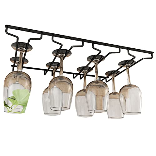 TGDGFKIAS Wandgetränke aufgehängt, Weinglas-Trockenständer unter dem Schrank, 2/3/4-reihig(4Row) von TGDGFKIAS