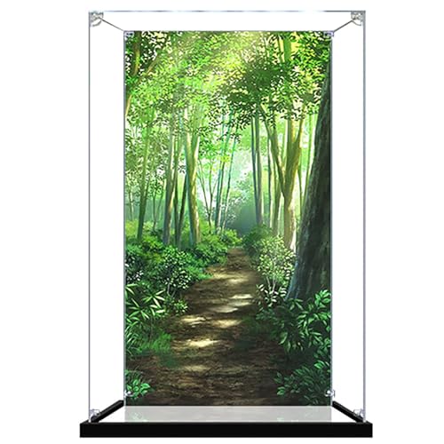 TGDGFKIAS transparente Acryl-Ausstellungsschränke, Acryl-Vitrine for Lego 31143 Vogelhaus-Modell, staubdicht, 15 x 15 x 30 cm, 2 mm oder 3 mm, mehrere Stile(Inkjet Printing) von TGDGFKIAS