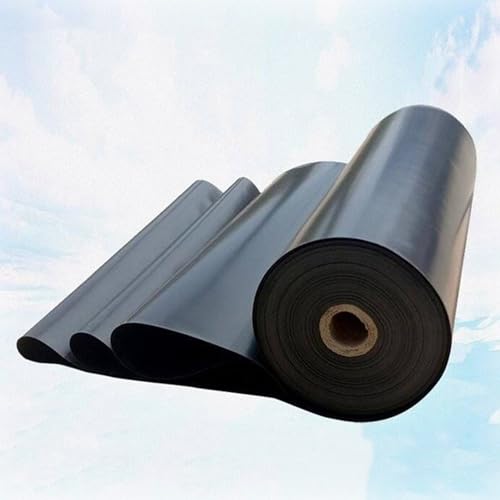 Teichfolie, HDPE-Teichfolie, 0,12 mm, dick, schwarz, for Garten-Brunnen-Pool, künstlichen See, mehrere Größen(6x7m/20x23ft) von TGDGFKIAS
