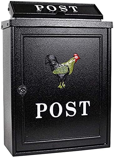 Wandpostfach, Abschließbarer Sicherheitsbriefkasten zur Wandmontage for den Außenbereich aus Stahl Wandpostfach, Abschließbarer Sicherheitsbriefkasten zur Wandmontage for den Außenbereich aus Stahl von TGDGFKIAS