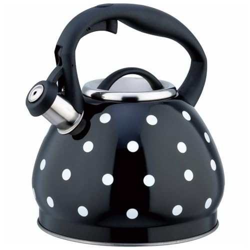 Wasser auf dem Dach, 3L Teekessel mit hitzebeständigem Griff, Edelstahl-Gaskessel, Induktionskochfelder, Gas-Teekanne(Black) von TGDGFKIAS