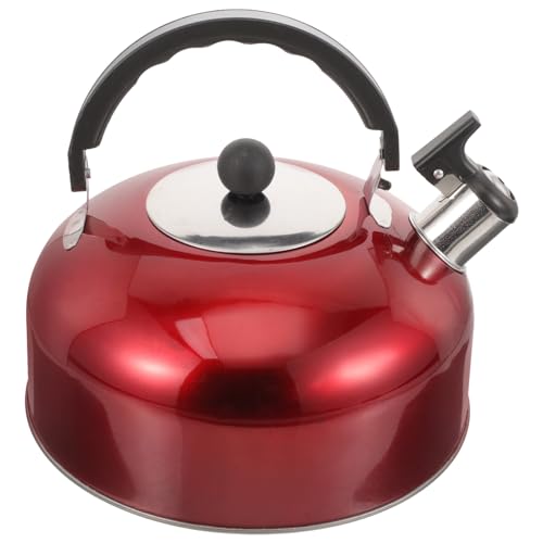 Wasser auf dem Dach, 4L Herdplatte Wasserkocher mit ergonomischem Griff Laute Pfeife Teekanne Heatiwater Container for Gas Induktion von TGDGFKIAS
