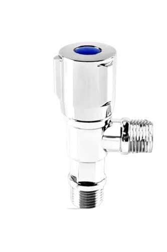 Wasserhahn-Eckventil, 2 PCS Winkelventil Wasserhahn Wasserstoppventil Toilettenfüllsteuerung Hahnschalter for Badezimmer Küchenzubehör for Zuhause(Silver single) von TGDGFKIAS