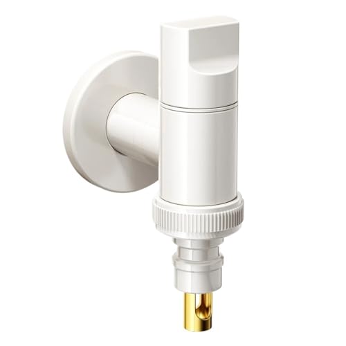 Wasserhahn-Eckventil, Weiß Winkel Ventil Wasser Stop Waschmaschine Garten Tap Multifunktions Wasserhahn for Home von TGDGFKIAS
