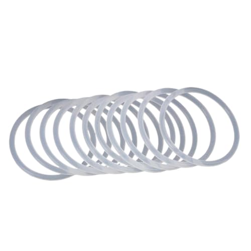 o-förmige Ringe, 20 Stück VMQ O-Ring Dichtung Gummi Unterlegscheibe Weiß Mehrere Größen(3mmx69mmx75mm) von TGDGFKIAS
