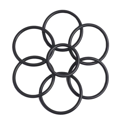 o-förmige Ringe, FKM O-Ring Fluorkautschuk Schwarz 10er Pack Mehrere Größen(6mmx23mmx35mm) von TGDGFKIAS