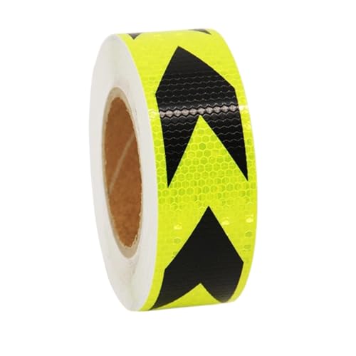 reflektierende Warnbänder, Reflektierendes Band 2 Zoll x 82 Fuß Gelb und Schwarz von TGDGFKIAS